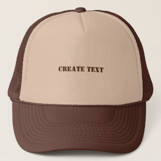 Create Text Printed casual retro style Handsome  Trucker Hat