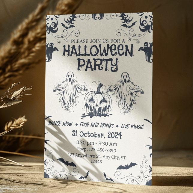 Create Unique Event Personalised Halloween Invitation (Creator Uploaded)