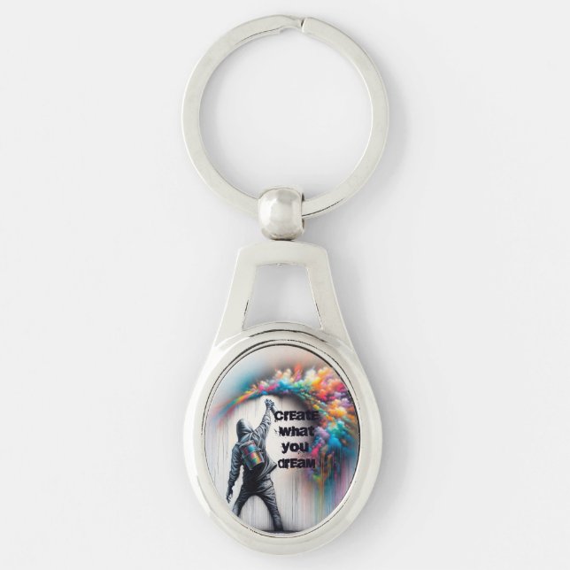 create what you dream key ring (Front)