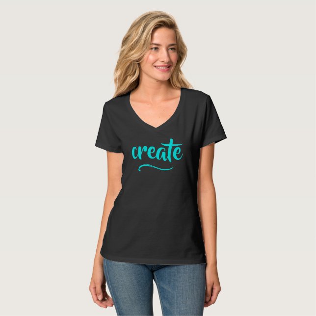 "Create" Women's T-Shirt (Front Full)