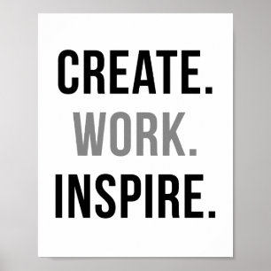 Create Work Inspire Poster