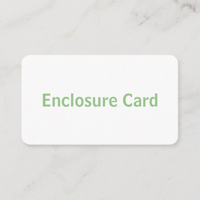Create You Own 3.5" x 2"  Rounded Enclosure Card (Front)