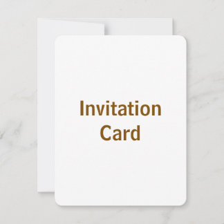Create You Own 4.25" x 5.5" Round Invitation Card