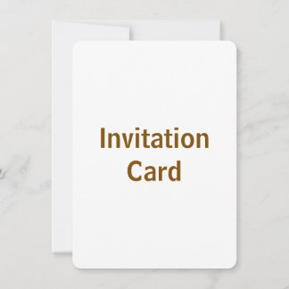 Create You Own 4.5" x 6.25" Round Invitation Card