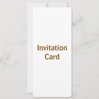 Create You Own 4" x 9.25" Invitation Card
