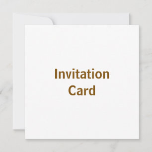 Create You Own 5.25" x 5.25" Invitation Card