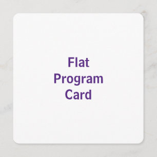Create You Own 5.25" x 5.25" Rounded Flat Program Programme