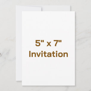 Create You Own 5" x 7" Flat Invitation