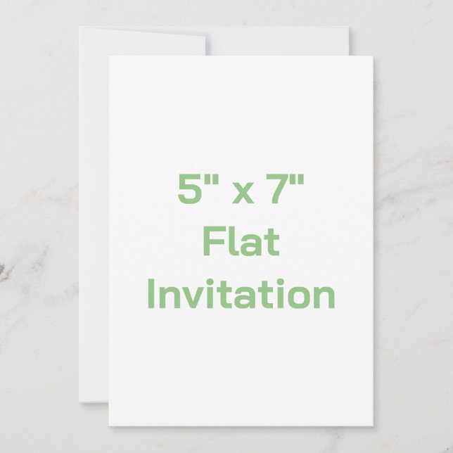 Create You Own 5" x 7" Flat Invitation (Front)