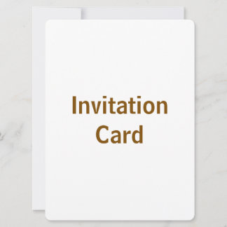 Create You Own 6.5" x 8.75" Round Invitation Card
