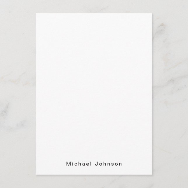 Create You Own Personal Card (Front)