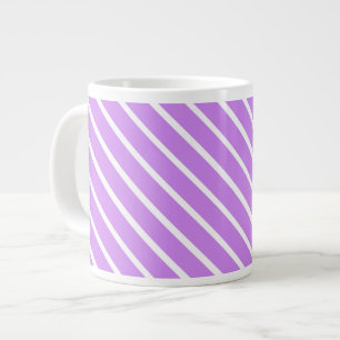Create Your Background Colour with White Stripes Large Coffee Mug