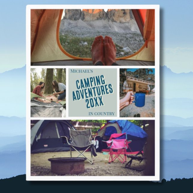 Create your Camping Camp vacation photo Postcard (Creator Uploaded)