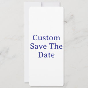 Create Your Custom 4" x 9.25" Rounded Save The Date