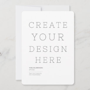 Create Your Custom 5" x 7" Flat Greeting Card