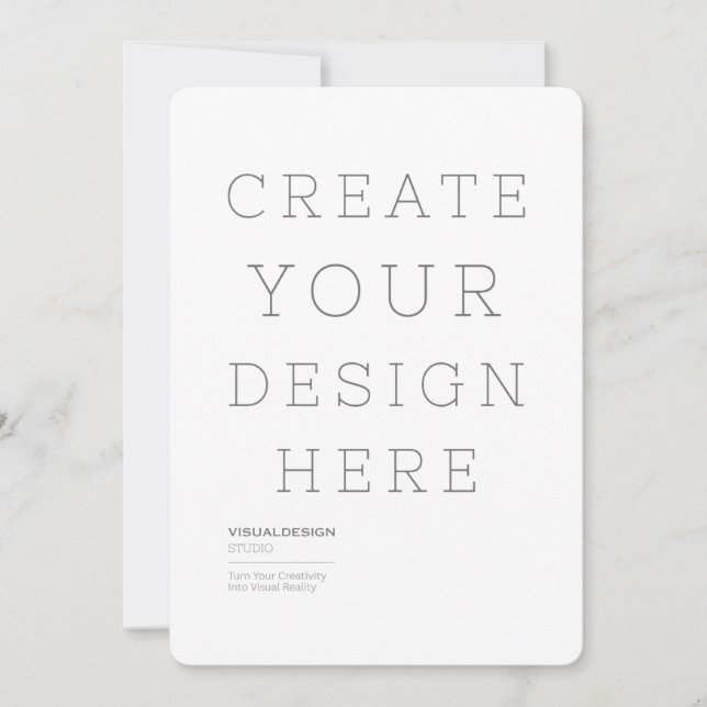 Create Your Custom 5" x 7" Flat Greeting Card (Front)