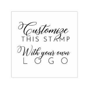 Create Your Custom Elegant Company Logo Business Self-inking Stamp