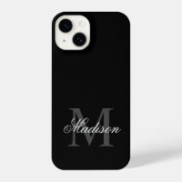 Create Your Custom Name Monogram Calligraphy Black