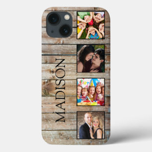 Create Your Custom Photo Collage Rustic Farmhouse iPhone 13 Case