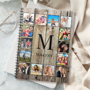 Create Your Custom Photo Collage Rustic Farmhouse Notebook