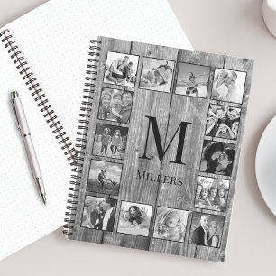 Create Your Custom Photo Collage Rustic Farmhouse Notebook