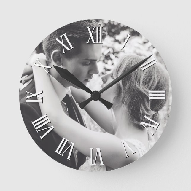 Create Your Custom Photo Personalized Round Clock (Front)