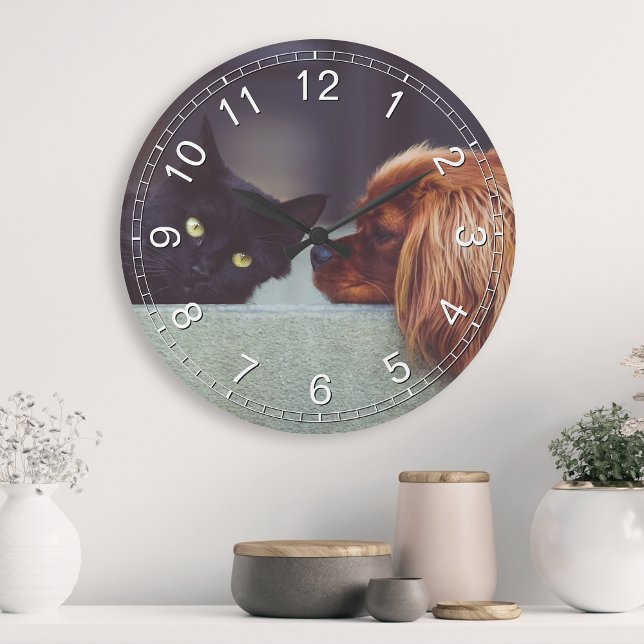 Create Your Custom Photo Personalized Round Clock (Creator Uploaded)