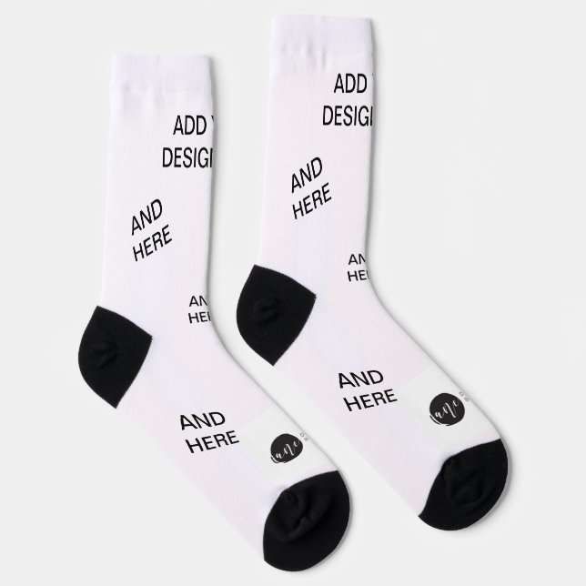 Create Your Custom Sustainable Premium Crew Socks (Right)