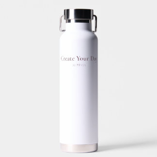 Create Your Day Motivational Water Bottle