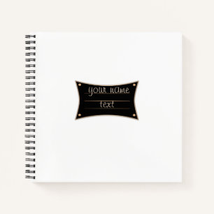Create your decor, your name notebook