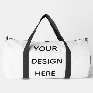 Create your design here add your text logo duffle bag