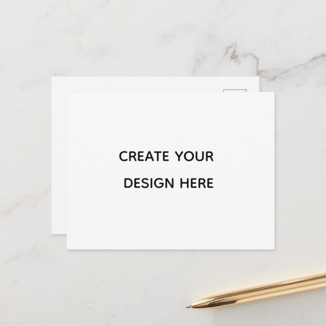 Create your design here add your text logo hare holiday postcard (Front/Back In Situ)