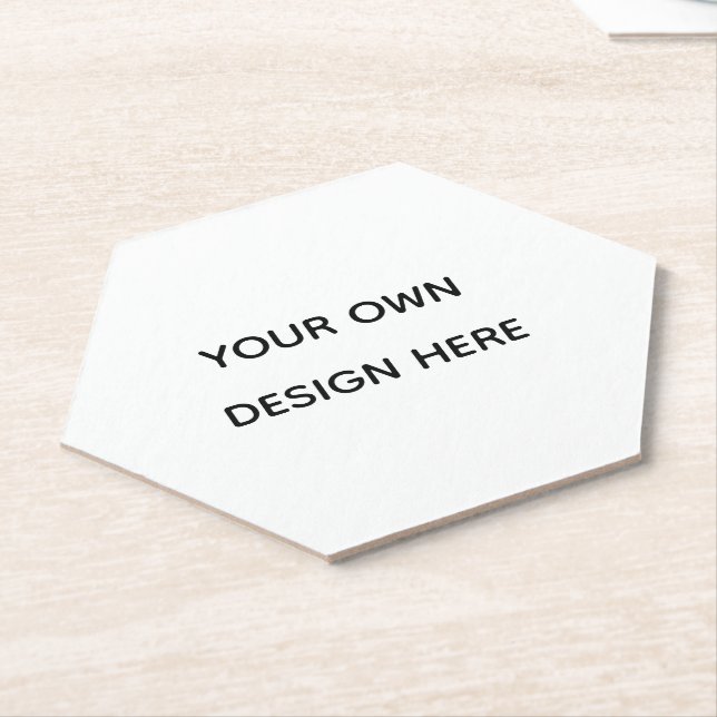 Create your design here add your text logo hare paper coaster (Angled)