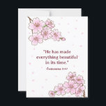 Create Your Desired Bible Art Floral Postcard<br><div class="desc">A floral theme postcard with cherry blossoms illustration,  perfect for you to send your personalized and desired Bible Verse for your family,  friends,  loved ones and colleagues. Be inspired by the words of God every day!</div>
