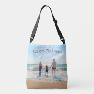 Create Your Family Photo Crossbody Bag with Text