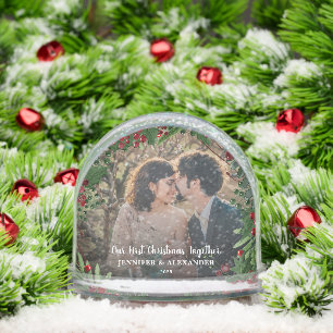 Create your First Christmas Together photo Snowglobe
