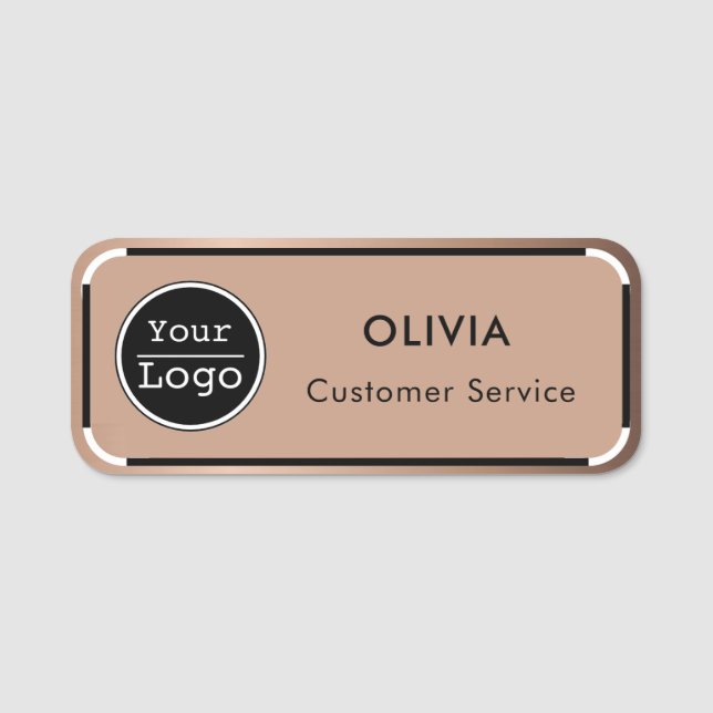 Create Your Logo Name Tag (Front)