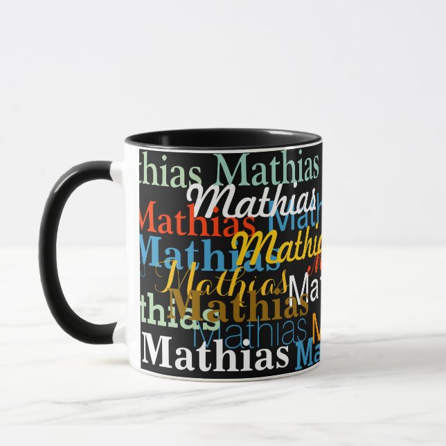 Create Your Name Pattern Mug (Left)