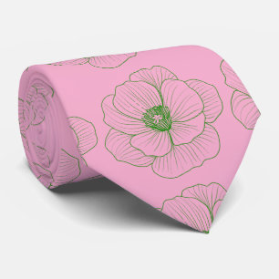 Create Your On Simple Custom Promotional Pink Tie