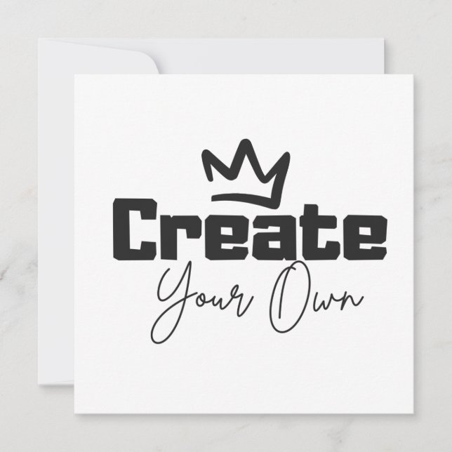Create Your Own (Front)