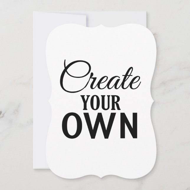 Create Your Own (Front)