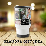 Create Your Own 10 Photo Collage Best Baba Ever   Travel Mug<br><div class="desc">Photo Collage Mug - A special gift for grandpa personalised with 10 favourite pictures of happy memories with grandkids.</div>