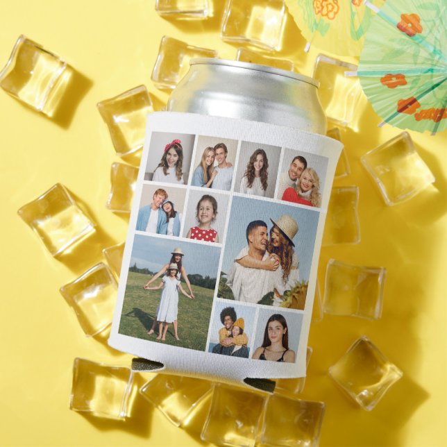 Create Your Own 10 Photo Collage Can Cooler (In Situ Summer)