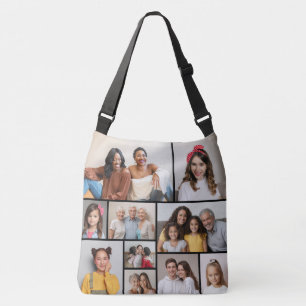 Create Your Own 10 Photo Collage Crossbody Bag