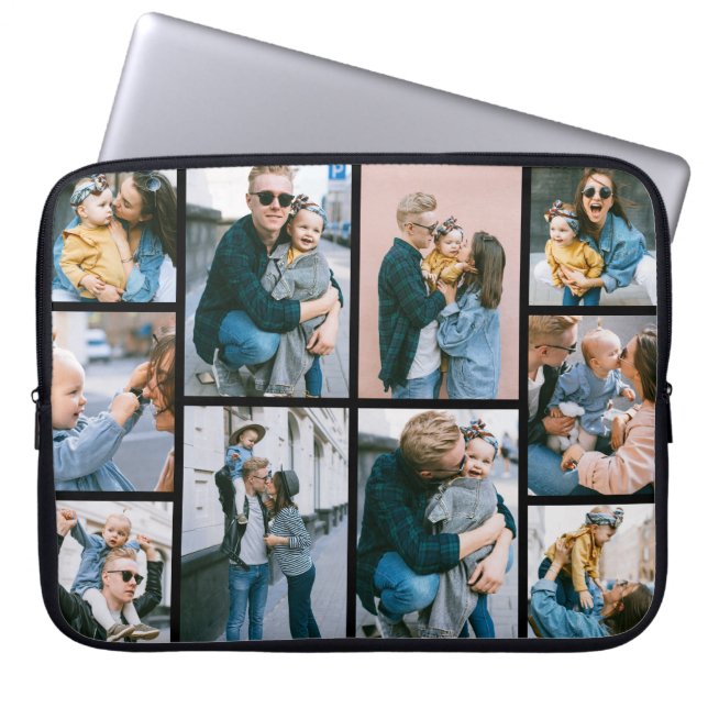Create Your Own 10 Photo Collage Electronics Bag (Front)