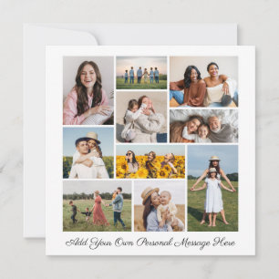 Create Your Own 10 Photo Collage Greeting Card
