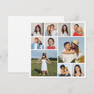 Create Your Own 10 Photo Collage Greeting Card