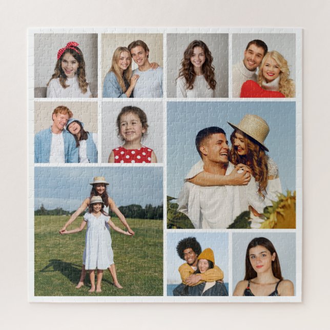 Create Your Own 10 Photo Collage Jigsaw Puzzle (Vertical)