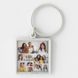 Create Your Own 10 Photo Collage Key Ring