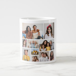 Create Your Own 10 Photo Collage Large Coffee Mug